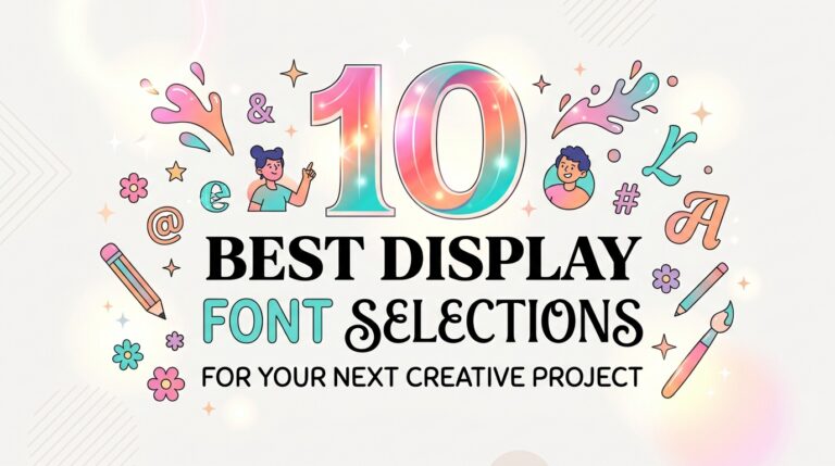 A selection of the best creative display font styles