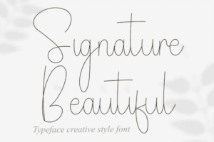 Signature Beautiful Font