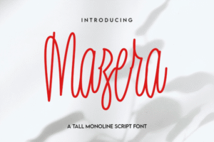 Mazera Script Fonts