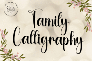 Family Calligraphy Script Fonts