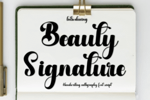 Beauty Signature Script Fonts