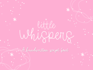 Little Whispers Script Fonts