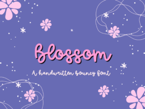 Blossom Script Fonts