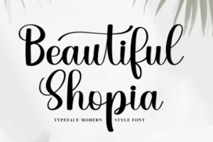 Beautiful Shopia Script Fonts