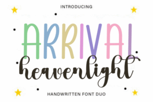 Arrival Heavenlight Script Fonts