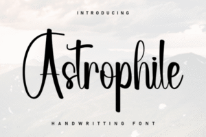 Astrophile Script Fonts